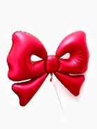 Воздушный шар фольгированный 50" «Бант», красный, матовый - фото 68179517