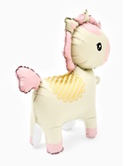 Воздушный шар фольгированный 3D 25" «Лошадка», под воздух, кремовый 10936833