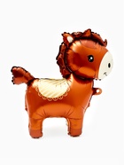 Воздушный шар фольгированный 3D 25" «Лошадка», под воздух, коричневый 10936834