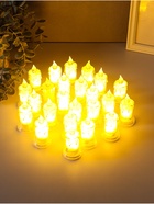 Светодиодная свеча LED - ночник RISALUX «С подтёками», 3×LR41, прозрачный, 3.5×3.5×7.2 см - Фото 6