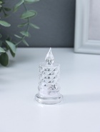 Светодиодная свеча LED - ночник RISALUX «С подтёками, грани», 3?LR41, прозрачный, 3.5?3.5?7 см (комплект 4 шт) - фото 68179597