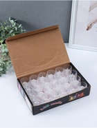 Светодиодная свеча LED - ночник RISALUX «Полосы», 3×LR1130, прозрачный, перламутр, 3.7×3.7×4.5 см - Фото 11