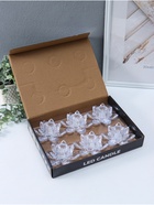 Светодиодная свеча LED - ночник RISALUX «В лотосе», 3×LR1130, прозрачный, 10.5×10.5×4.5 см - Фото 11