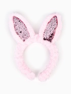 Ободок для волос детский «Пушистый зайка», цвет розовый - фото 809457642