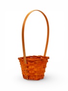 Корзина плетеная 13 х 13 х 9,5 см, ручка h=21 см, оранжевый (комплект 2 шт) - фото 68179660