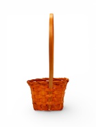 Корзина плетеная 13 х 13 х 9,5 см, ручка h=21 см, оранжевый (комплект 2 шт) - фото 68179661