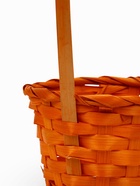 Корзина плетеная 13 х 13 х 9,5 см, ручка h=21 см, оранжевый (комплект 2 шт) - фото 68179663