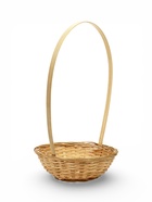 Корзина плетеная 20 х 20 х _ см, ручка h=21 см натуральный (К 1224600) - фото 68179688