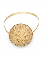 Корзина плетеная 20 х 20 х _ см, ручка h=21 см натуральный (К 1224600) - фото 68179693