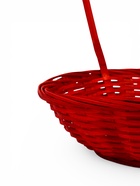Корзина плетеная 20 х 20 х _ см, ручка h=21 см красный - фото 68179697