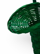 Корзина плетеная 21 х 18 х 14 см, ручка h=15 см, зеленый "шляпа" - фото 68179704