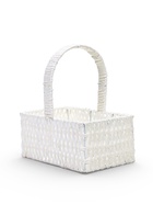 Набор корзин 3 шт пластик 25х16х11 22х13х9 19х10х7,5 см ручка h=10 см белый квадрат - фото 68179716