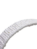 Набор корзин 3 шт пластик 25х17х11 22х14х9 19х10х7 см ручка h=10 см белый овал - фото 68179730