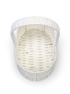 Набор корзин 3 шт пластик 25х17х11 22х14х9 19х10х7 см ручка h=10 см белый овал - фото 68179731