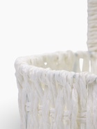 Набор корзин 3 шт пластик 20х20х11 17х17х9 14х14х7 см ручка h=10см белый круг - фото 68179737