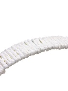 Набор корзин 3 шт пластик 20х20х11 17х17х9 14х14х7 см ручка h=10см белый круг - фото 68179739