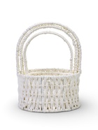 Набор корзин 3 шт пластик 20х20х11 17х17х9 14х14х7 см ручка h=10см белый круг - фото 68179741