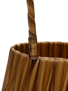 Корзина пластик 10 х 10 х 10 см, ручка__коричневый - фото 68179763