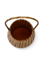 Корзина пластик 10 х 10 х 10 см, ручка__коричневый - фото 68179765