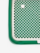 Туалет для собак, 46.5×36×5.5 см, со съёмной решеткой и столбиком, зелёный - фото 809457802