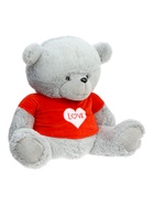 Мягкая игрушка «Медведь Тед в кофте», цвет серый, 65 (120) см - фото 809457818