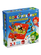 УЦЕНКА Конструктор винтовой "Конструктики Животные", 105 деталей № SL-01757 10984716