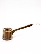 УЦЕНКА Черпак из липы «Добрыня», 0.5 л, 54 см, нержавеющая вставка, с длинной ручкой, Термо - Фото 1