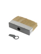 УЦЕНКА Кисть-макловица ТУНДРА, натуральная щетина, пластиковая рукоятка, 40×140 мм - Фото 3