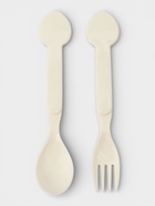 Ланч - бокс, контейнер для еды Доляна «Счастливый бургер», 3 ячейки, с ложкой и вилкой, 17.5×15.5×8 см, пластик, жёлтый - Фото 7