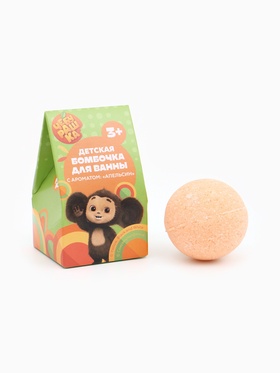 Бомбочка для ванны 40г в коробке, детская, Чебурашка