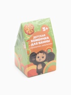 Бомбочка для ванны детская 40 г, аромат апельсин, в коробке, Чебурашка - Фото 7