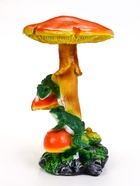 Садовая фигура из полистоуна «Грибы с лягушками», 25×30×43 см  (артикул 10977088)  большой выбор товаров оптом и в розницу по низким ценам с доставкой