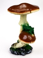 Садовая фигура из полистоуна «Грибы с лягушками», 25×30×43 см - фото 68975739