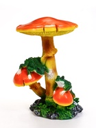 Садовая фигура из полистоуна «Грибы с лягушками», 25×30×43 см  (артикул 10977088)  большой выбор товаров оптом и в розницу по низким ценам с доставкой