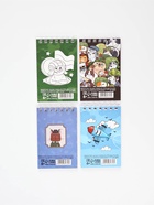 Блокнот А7, 32 листа в мягкой обложке, на гребне "Ты герой" МИКС 10889753