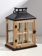 Подсвечник - фонарь «Французское окно», дерево, набор 2 шт., свеча 9×12 см, 14×19.5 см; 13×17×24.5 см, 18×24×36 см  (артикул 10955183)  большой выбор товаров оптом и в розницу по низким ценам с доставкой