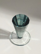 Подсвечник на 1 свечу «Пирамида с гранями», стекло, прозрачный, d=7 см, 7×7×9.5 см  (артикул 10955977)  большой выбор товаров оптом и в розницу по низким ценам с доставкой