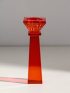 Подсвечник на 1 свечу «Феникс», стекло, оранжевый, d=2.2 см и 4.2 см; 5.5×5.5×16.7 см  (артикул 10955978)  большой выбор товаров оптом и в розницу по низким ценам с доставкой