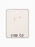 Серьги висячие «Капля», голубые в золоте - фото 68179931