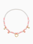 Набор детских украшений «Выбражулька. Нежность», 4 предмета: клипсы, кольцо, бусы, браслет, розовый, белый - фото 68179960