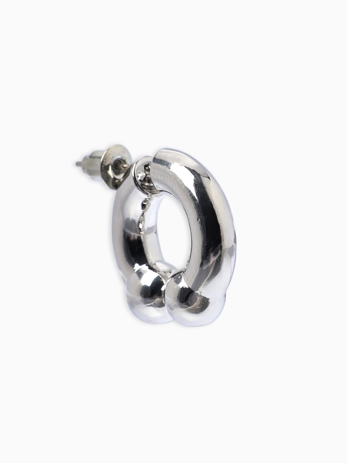 Моносерьга «Циркуляр», 1 шт. цвет серебро