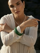 Браслет манжета «Тренд», широкий, акрил, зелёный травяной - фото 68180021