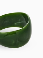 Браслет манжета «Тренд», широкий, акрил, зелёный травяной - фото 68180023