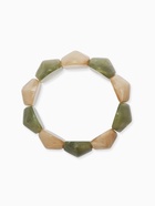 Браслет манжета «Тренд», широкий, акрил, бежево-злёный - фото 68180029