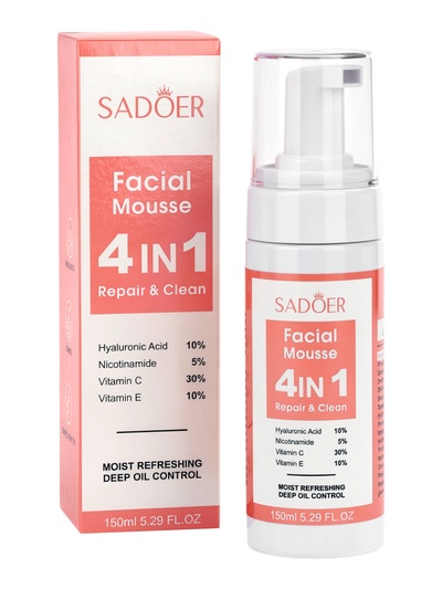 Пенка для умывания 4 в1, восстановление и очищение, 150 мл