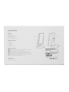 Зеркало с подсветкой KZ-06, 26.5×16×12 см, 22 диода, сенсорная кнопка, белое - Фото 12