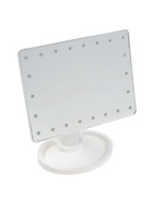 Зеркало с подсветкой KZ-06, 26.5×16×12 см, 22 диода, сенсорная кнопка, белое - Фото 5