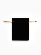 Набор мешочков бархатных 50 шт. 9×12, чёрный с золотым шнурком - фото 68975848