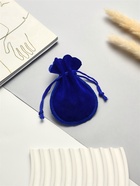 Набор мешочков бархатных 100 шт. 7×9, синий - фото 809458073