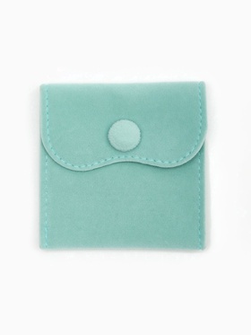 Набор конвертиков для украшений 10 шт. бархатный, 7×7 см, бирюзовый (7461969)